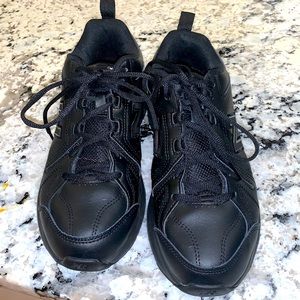 New Balance 608 black leather sneakers 8W/7M unisex work sneakers